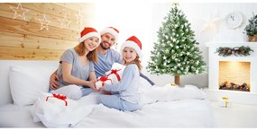 Vianočný stromček na pni Christee 5 160 cm - zelená / biela