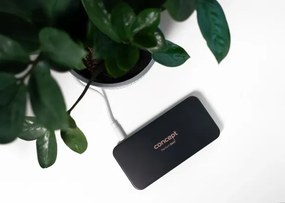 Concept KZ2020 - LED kozmetické zrkadlo PERFECT SKIN LED/1,5 W/5 V, 300 mAh, čierne