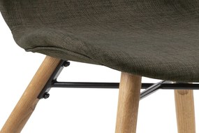 Dizajnová jedálenská stolička Alejo, kaki