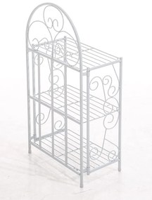 Kovová polica regál Sora - Biela