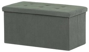 Autronic BONTEC Taburet s úložným priestorom, čierna, menčestrová látka, TAB-472 BK6 Farba: Zelená