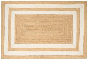 Jutový koberec 200 x 300 cm béžový GEMEREK Beliani