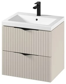 Cersanit S801-541 - Závesná kúpeľňová skrinka s umývadlom TIRSO 60x45 cm béžová