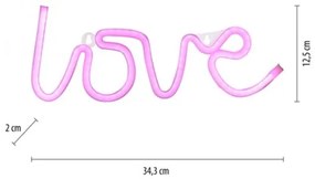 JUST LIGHT. 85021-87 - LED Neónová nástenná dekorácia NEON LED/6,5W/5V Love