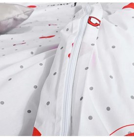 Obliečky bavlnené Love EMI, Štandardný set jednolôžko obsahuje 1x 140x200 + 1x 70x90