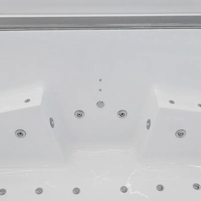 BPS-koupelny Hydromasážna vaňa HYD-MA941 180x90 BIELA s ohrevom vody