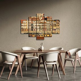 Obraz - Nábrežná štvrť, Portugalsko (150x105 cm)