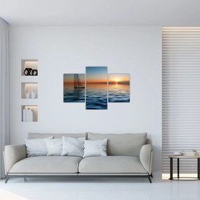 Obraz - Plachetnica na mori (90x60 cm)