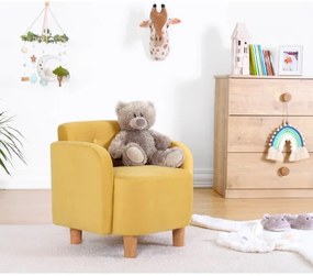 Detské kreslo DORY žlté