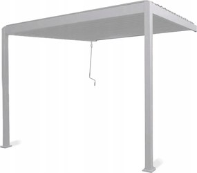 Pergola Nástenná Záhrada 3x3 Premium Wall Gutroof Biela