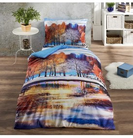 3D obliečky bavlnené Skylar EMI, Štandardný set jednolôžko obsahuje 1x 140x200 + 1x 70x90