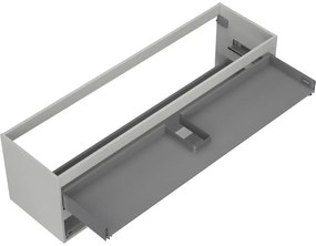 Mexen Box-A, závesná skrinka 160 cm, 2 zásuvky, matná sivá, 91AX0-1600-470-2-62