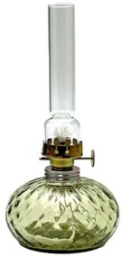 Petrolejová lampa ELIŠKA 20 cm lesná zelená