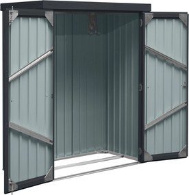 Záhradný domček BestBerg ZS-25A / 1,1 m² / 81 × 140 × 180 cm / antracitová