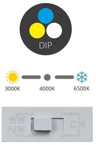 Ecolite LED-IN01S-UGR/CCT/36W - LED Podhľadové svietidlo LED/36W/230V biela