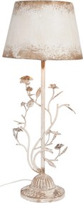 Vintage stolná lampa s ružami - Ø 33 * 79 cm / E27 / 60W
