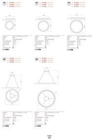 Redo 01-2673-LED Stmievateľný luster na lanku ICONIC LED/50W/230Vpr. 58 cm zlatá