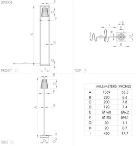 Eglo 390006 - Stojacia lampa BOGOTA 1xE27/40W/230V čierna