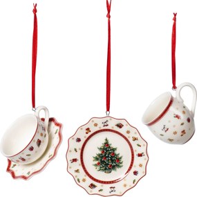 Ozdoby na stromček Toy's Delight Tablewareset biele 3 ks