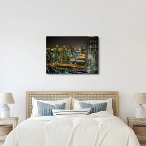 Obraz nočného mesta (70x50 cm)