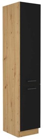 Skrinka do kuchyne Modena 40dk-210 2f čierny/dub artisan