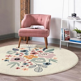 Prateľný okrúhly koberec vhodný pre robotické vysávače ø 120 cm Comfort – Mila Home
