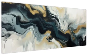 Obraz - Mramorovaná kresba (120x50 cm)