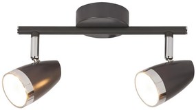 Rabalux KAREN 6513 LED stropné bodové svietidlo 2x4W | 560lm | 3000K | IP20 - čierna