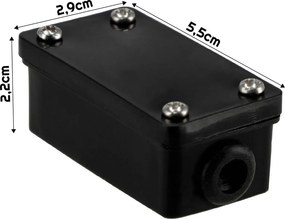 BERGE Hermetický box IP44 s 3 PIN konektorom