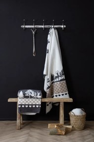 Červeno-biela obojstranný károvaný pléd Caro XL - 150*200 cm