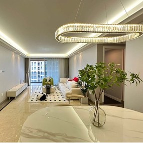 Toolight Toolight, LED stropné svietidlo 100x30 cm, 22W, APP1508-CP, zlatá matná, OSW-06971