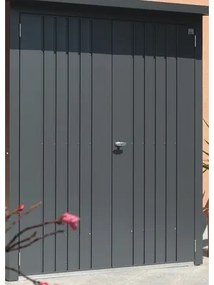 Dverový set pre prístrešok na drevo Biohort Woodstock 150 tmavosivý metalický