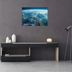Obraz - Pohľad z vesmíru (70x50 cm)