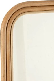 Prírodné ratanové zrkadlo s rebríkom Ellen Rattan Natural - 80*3*180 cm