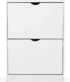 Botník AVENBERG SLIM FLIP 2 biely