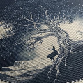 Obraz – Magický strom s jeleňom I. (90x60 cm)