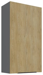 Horná kuchynská skrinka Carminia 60 G-108 1F (dub cremona + antracit). Akcia -18%. Vlastná spoľahlivá doprava až k Vám domov. 1127935