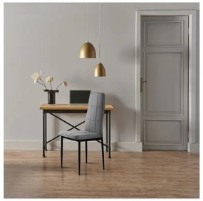 Súprava 4 čalúnených stoličiek s vankúšikom do jedálne a obývačky, 4 kusy, sivá