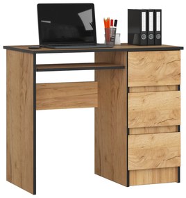 PC stolík Benicio (dub craft) (P). Akcia -9%. Vlastná spoľahlivá doprava až k Vám domov. 1069881