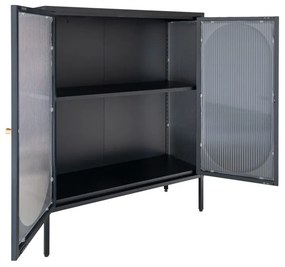 Dizajnová vitrína Lalette 90 cm čierna