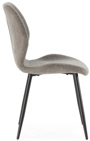 Svetlosivé čalúnené jedálenské stoličky v súprave 4 ks Ansu – Marckeric