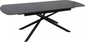 Jedálenský rozkladací stôl Vector 160/200 cm keramika čierny