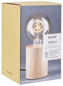 STILO Stolná lampa drevená guľatá 11 cm