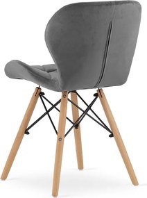 Jedálenská zostava TODI 80cm okrúhly stolový set biely a 2 stoličky LAGO sivé + 2 stoličky LAGO sivé  ZADARMO