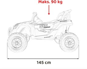 Ramiz UTV X3 Off-Road Červená