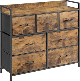 XXXLutz KOMODA, hnedá, čierna, 98/85/28.5 cm Boxxx - Komody - 002543007120