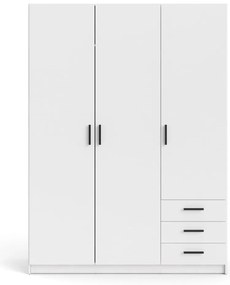 Biela šatníková skriňa 147x200 cm Sprint – Tvilum