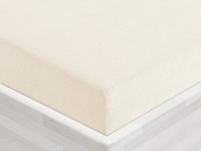 Froté napínacie prestieradlo FR-002 Smetanové 100 x 200 - výška 20 cm