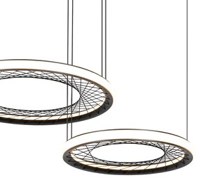 Závesné LED svietidlo Nest, 2x LED 77w, 4000k, b