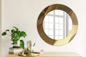 Abstrakcia zlata Okrúhle dekoračné zrkadlo